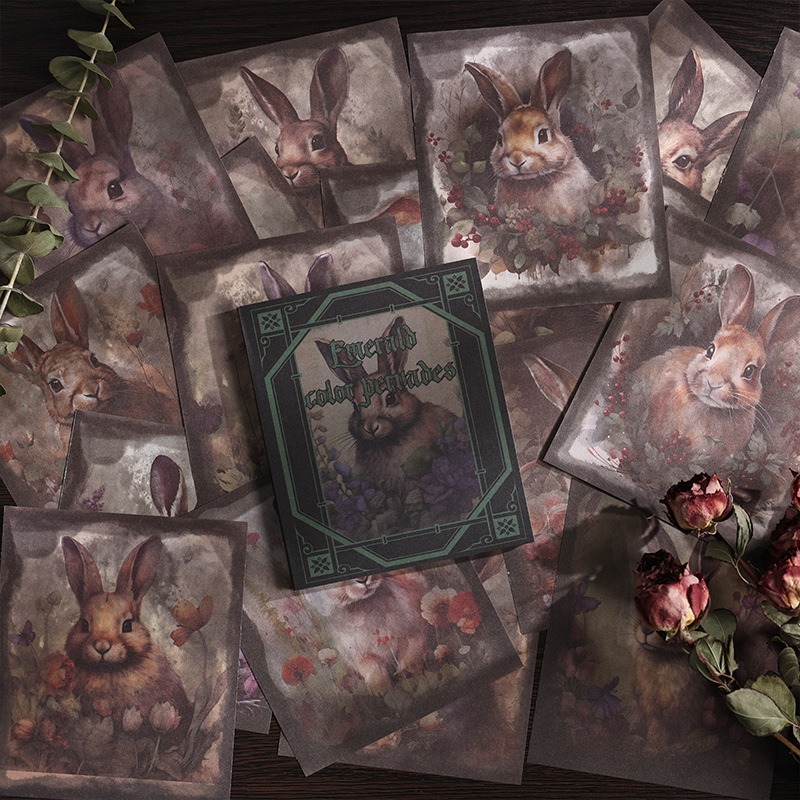 Cuaderno de notas de flores no pegajosas, papel DIY, cuentas de mano, material de fondo de paisaje, papel de notas