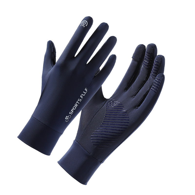 Ciclismo y conducción Guantes de protección solar Verano para hombres Escalada al aire libre Escalada Senderismo Pesca Guantes antideslizantes con pantalla táctil