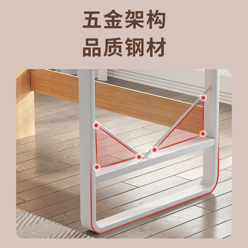 Yijiada computer desktop table small apartment home bookcase desk all-in-one simple workbench student writing desk