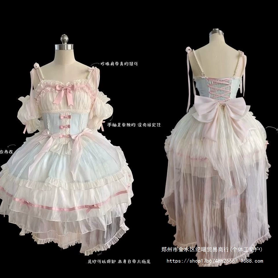 Платье в балетном стиле, церемония дня рождения, совершеннолетия, Лолита, Юго-Восточная Азия, персонализированное уличное искусство, ретро