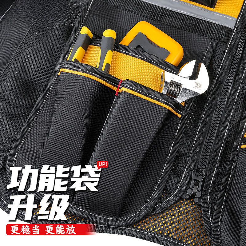 Changshengke herramientas chaleco de trabajo chaleco eléctrico chaleco de trabajo chaleco reflectante construcción chaleco de seguridad