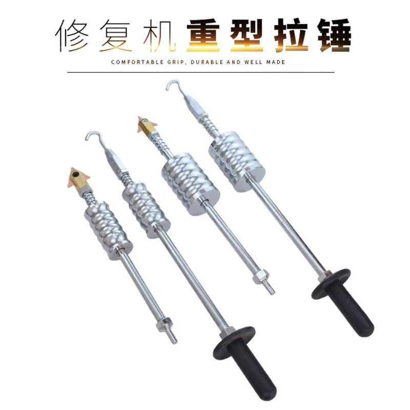 Автомобильный съемник вмятин, крюк для листового металла, молоток, сверхмощный треугольный съемник, аксессуары для ремонта вмятин.