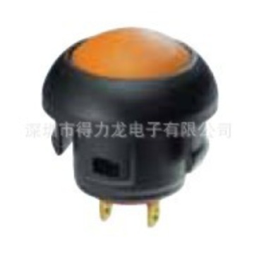 IP67卡式防水按钮开关，防水按键开关，圆形防水按钮开关
