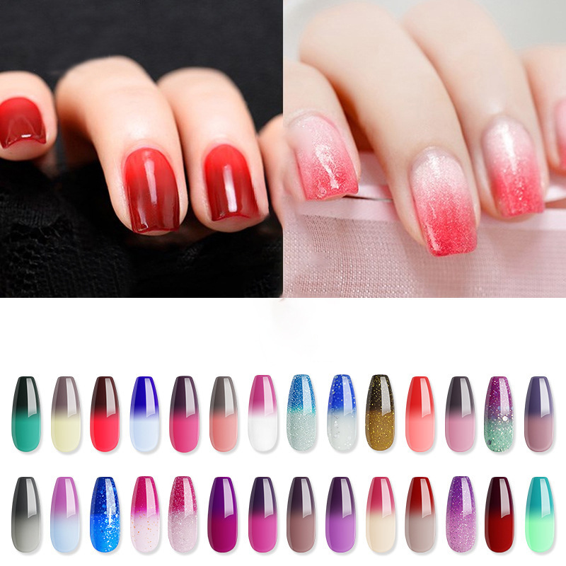 Internet Red Popular Explosive Color Changing Nail Polish Glue Lasting Temperature Changing UV Glue Special Phototherapy Glue for Nail Art Internet Red Popular Explosive Color Changing Nail Polish Glue Lasting Temperature Changing UV Glue Special Phototherapy Glue for Nail Art