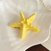 Yellow hairgrip, 5.5cm