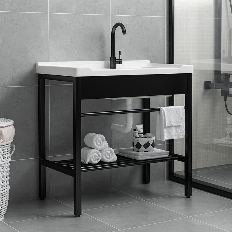 lavabo de acero inoxidable con tabla de fricción lavabo lavabo balcón al aire libre lavabo lavabo lavabo cerámica integral lavabo