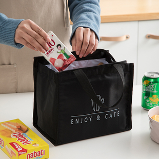 Lunch Bag Handbag Lunch Box Bag Large Lunch Bag Heat Preservation Rice Waterproof and Oil-proof Large Capacity with Fanfan Donglong
