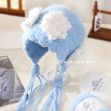 �ֹ�diy��ë�켏ѩѩ�q��ë���h��ë��ñ��̺�Ӈ���������ɫ����