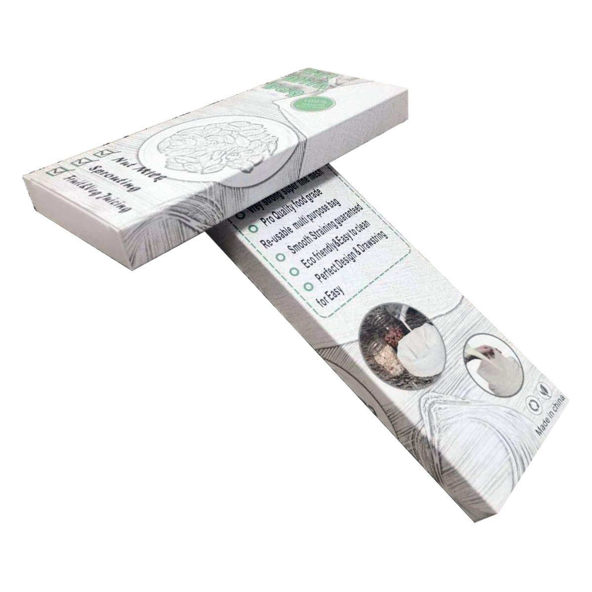 Bolsa de filtro de lino para alimentos leche de soja vino café jugo de frutas nueces leche lino de almacenamiento de calidad de alimentos lino