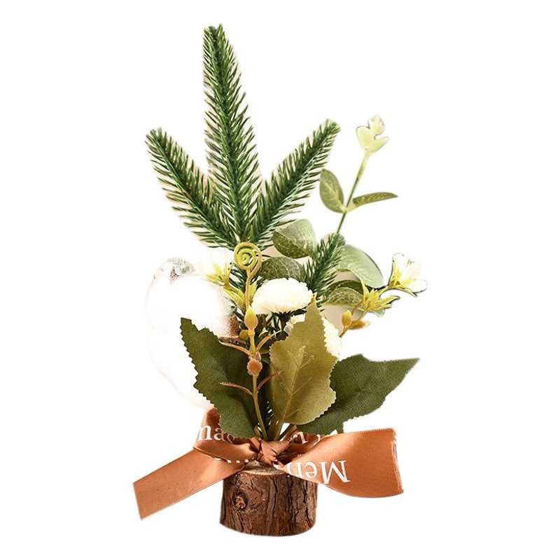 Árbol de Navidad decoración pequeños adornos ventana mini árbol de Navidad regalo de Navidad escritorio pequeño árbol de Navidad decoraciones