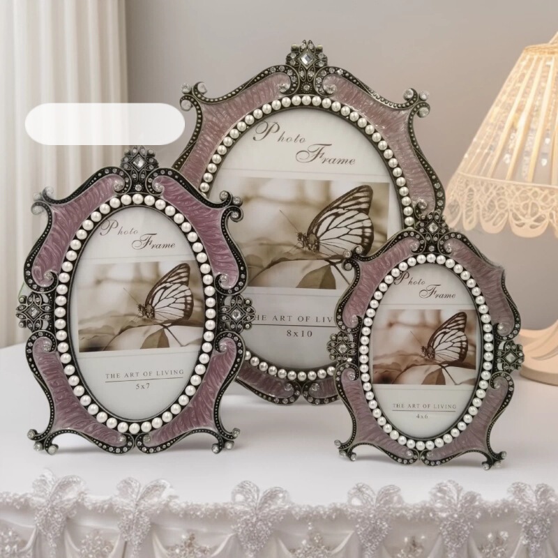 Manufacturer Supplies European Style 6/7/ 10inch Exquisite Metal Photo Frames,