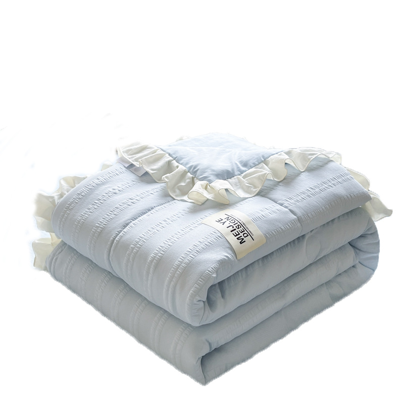 Edredón fresco de verano de espuma Edredón de aire acondicionado 2025 nuevo estilo lavable a máquina edredón de verano individual edredón fino
