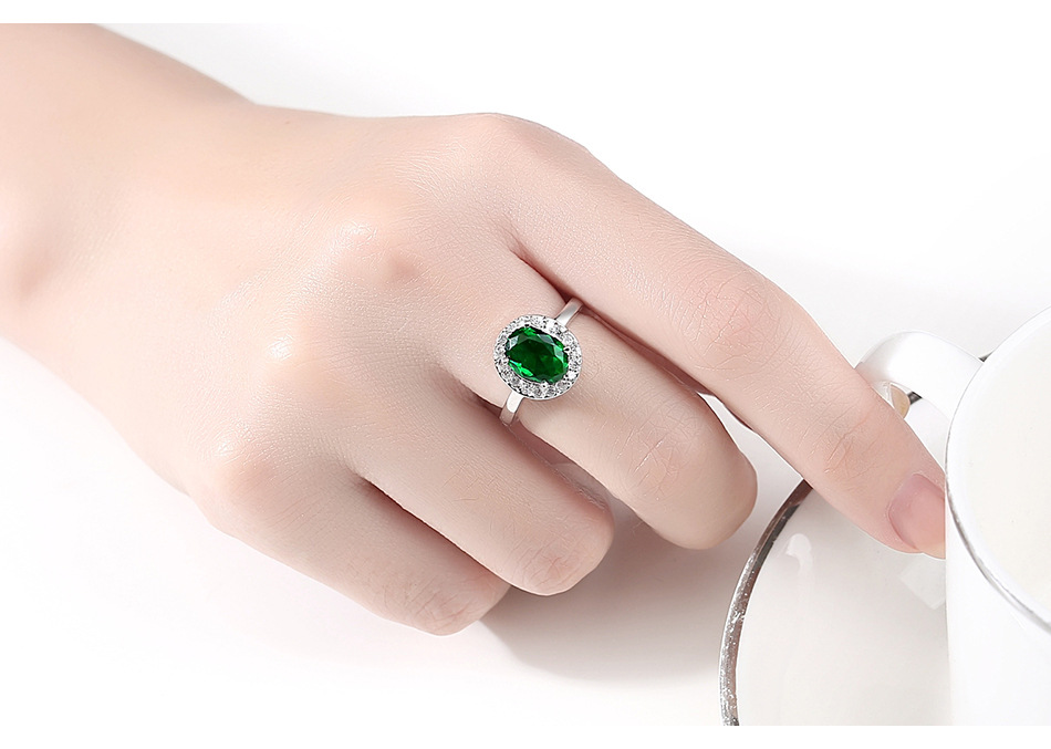 Fashion Simple Style Geometric Copper Plating Inlay Zircon Rings