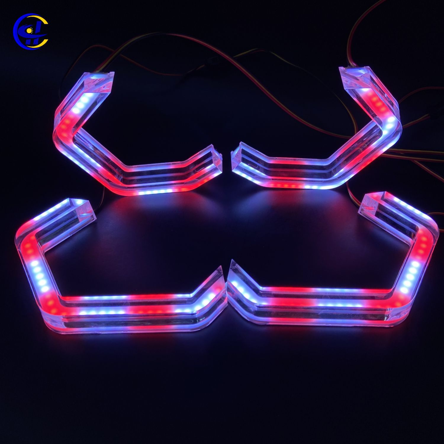 Streamer Rgbw Aperture Daytime Running Light Crystal Angel Eye Suitable for Bm.W M3 M4 E90 E92 F3