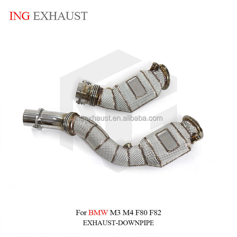 Suitable for BMW M3 M4 F80 F82 S55 3.0T stainless steel catalytic exhaust pipe high performance 2014+