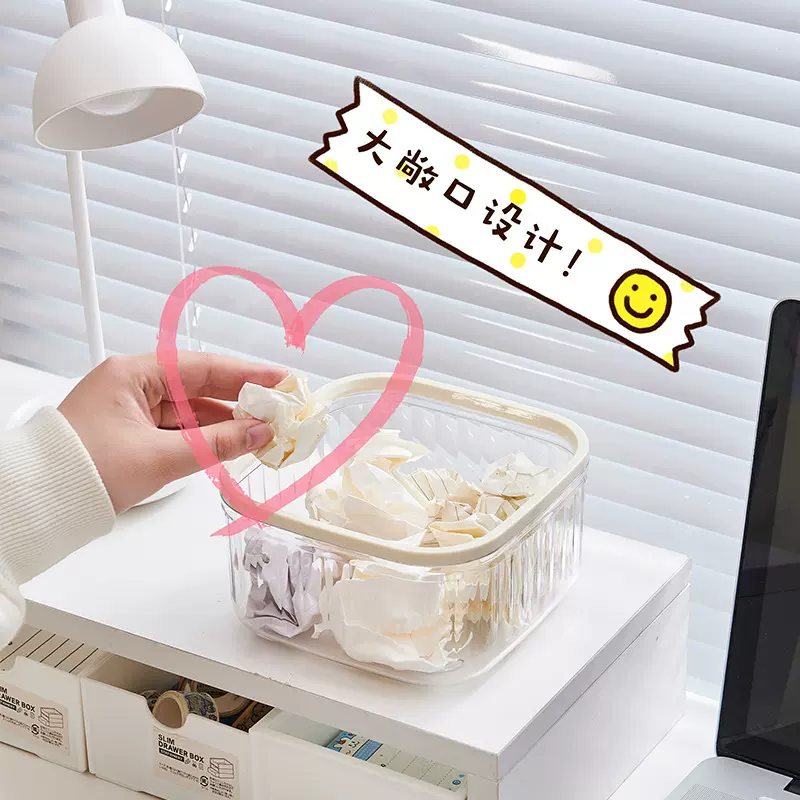 卡通可爱桌面发饰头饰收纳盒女孩皮筋发卡发夹头饰化妆品收纳盒子