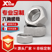 定制201/304不锈钢螺母六角螺母316外六角螺帽螺丝配套螺母帽非标