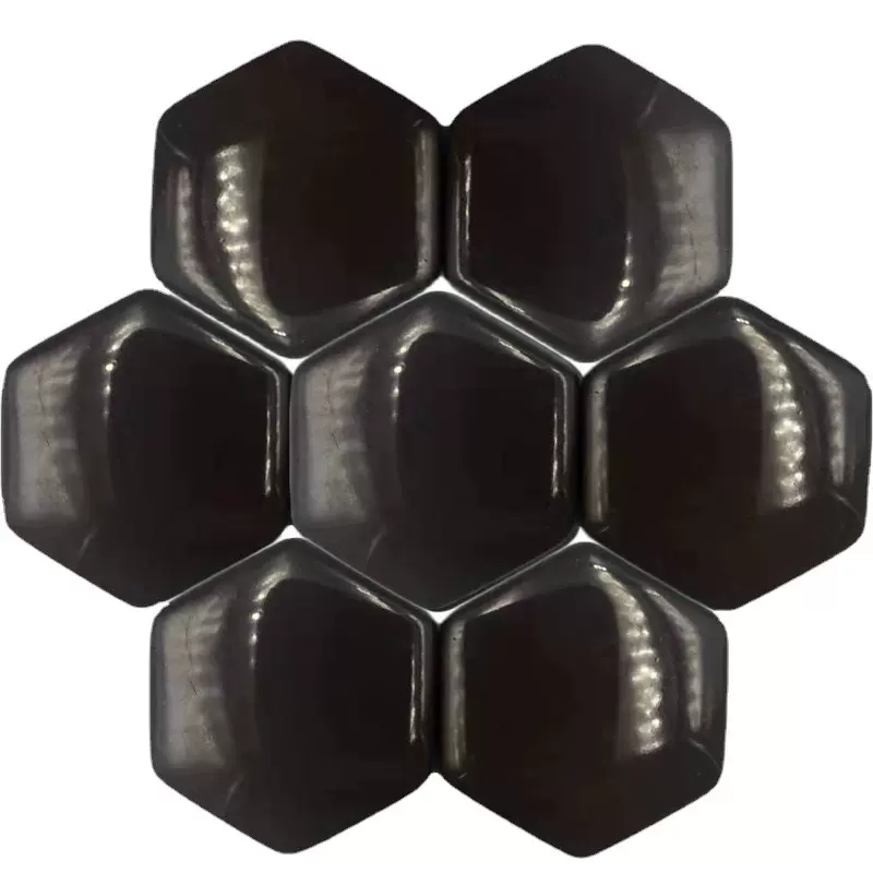 供应托玛琳加热坐垫六角锗石片雕刻图案锗石电气石陶瓷片发热床垫