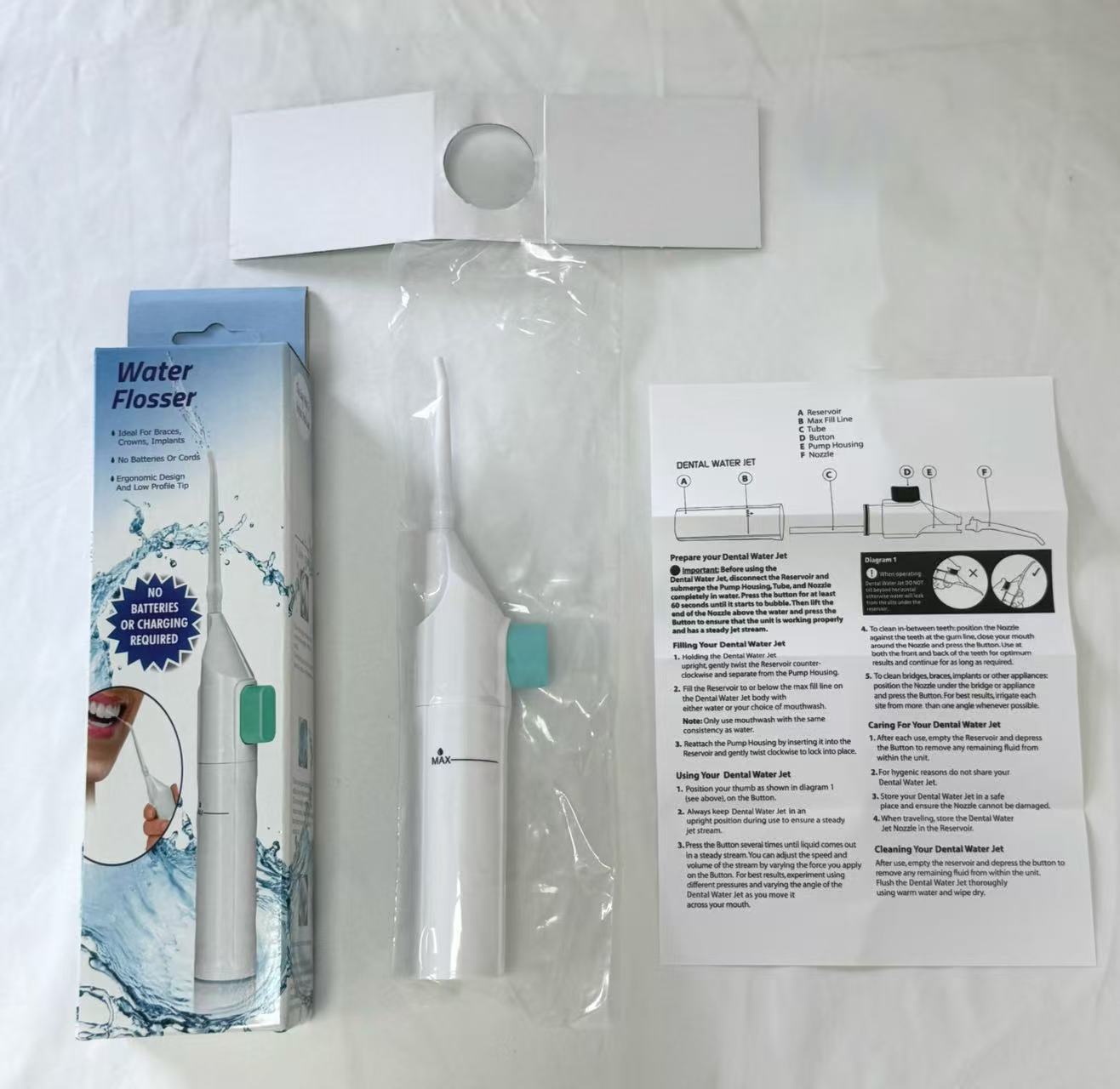 Caja de color blanco sin logotipo (boquilla redonda)