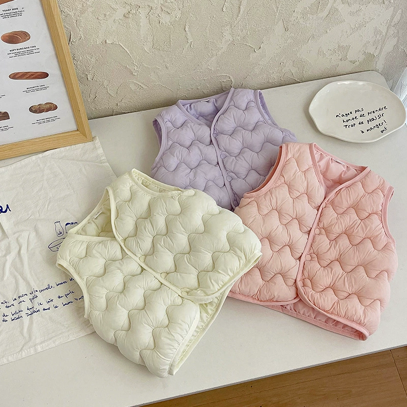 Детский пуховый ватный жилет для мальчиков