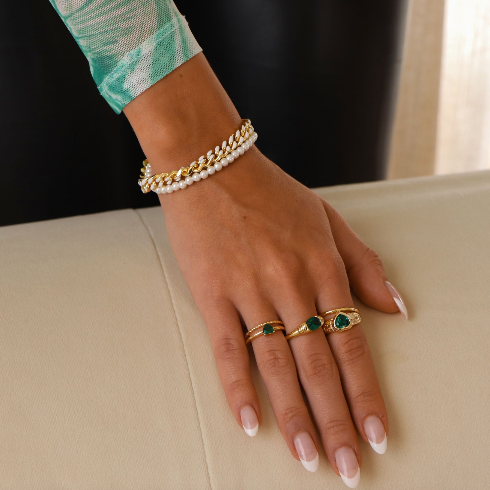 Fashion Heart Shape Copper Inlay Zircon Open Ring 1 Piece