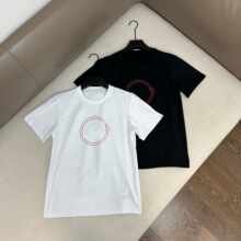 1166 大象家夏季新款户外运动休闲速干立体刺绣男士圆领短袖T恤