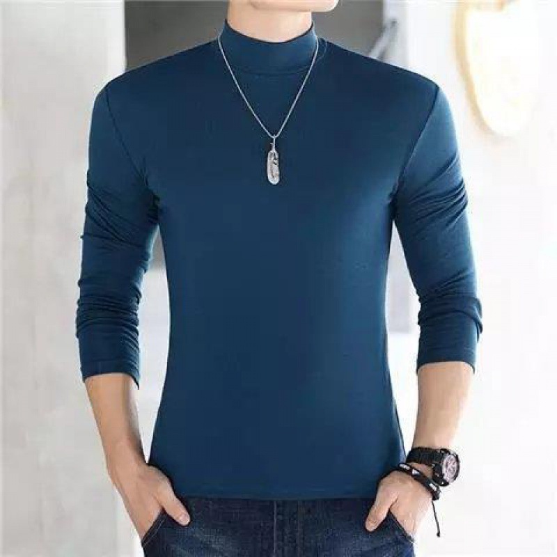 세미 하이 칼라 다크 블루