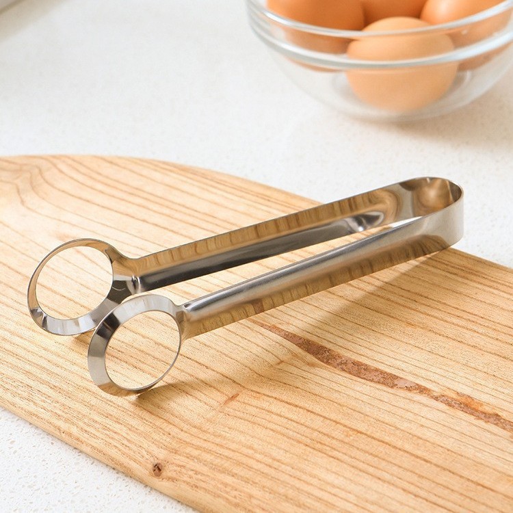 Stainless Steel Egg Clip Kitchen Food Clip Bread Baking Tool Food Extended Barbecue Egg Clip