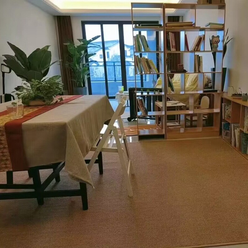 Japanese-style imitation sisal jute carpet living room bedroom cat scratch studio linen cotton linen fabric tea room tatami mat Japanese-style imitation sisal jute carpet living room bedroom cat scratch studio linen cotton linen fabric tea room tatami mat