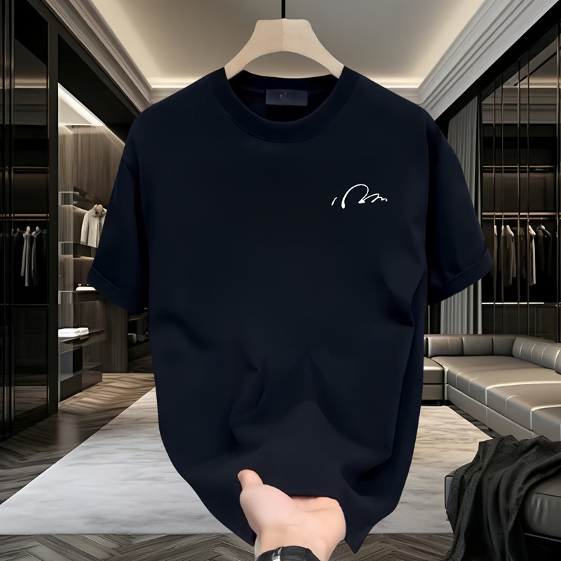 Cotton fashionable trend base casual T-shirt