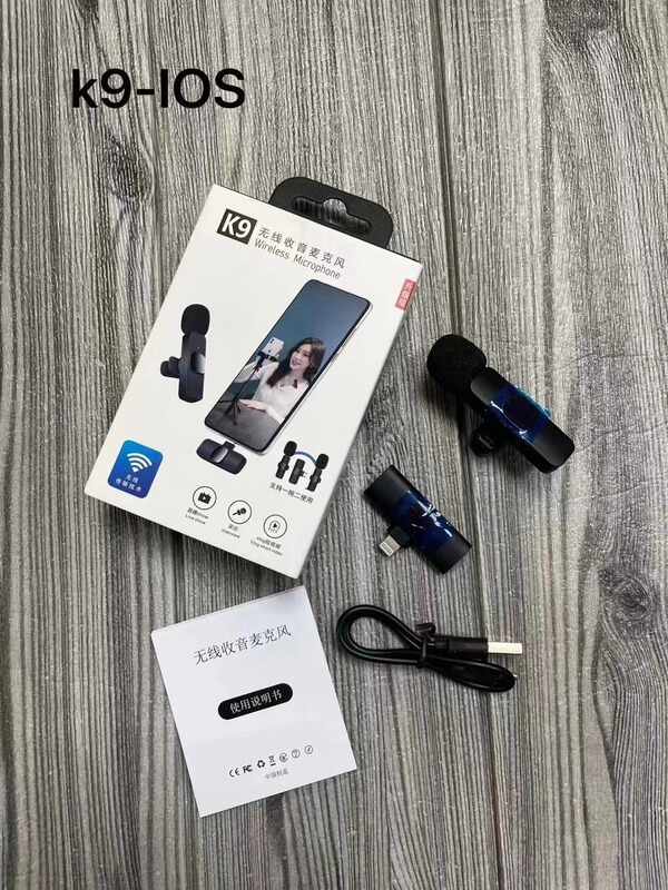 k8k9跨境无线领夹麦克风网红手机户外电商直播迷你话筒降噪拾音麦|undefined