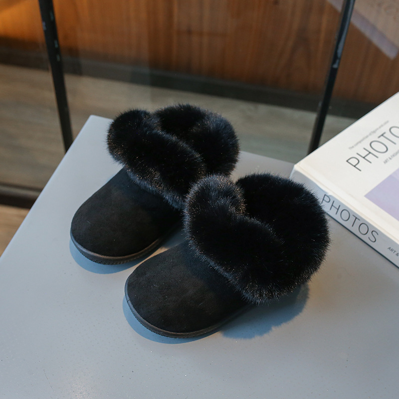 Kinderschneestiefel 2023 Winter Neue Mode Herren- und Damenbabys 0-3 Jahre alt Plüsch verdickte warme weiche Sohle_voghion.com