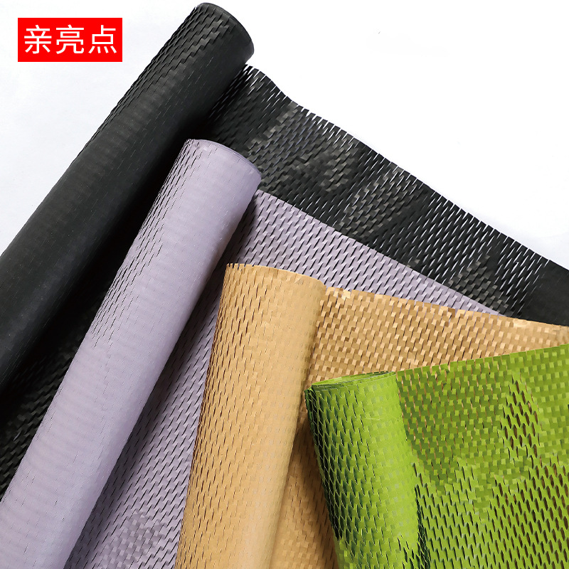 Venta al por mayor floristería floral material Gram Net arte papel flores ramo de papel de embalaje protección del medio ambiente forro de malla papel de panal