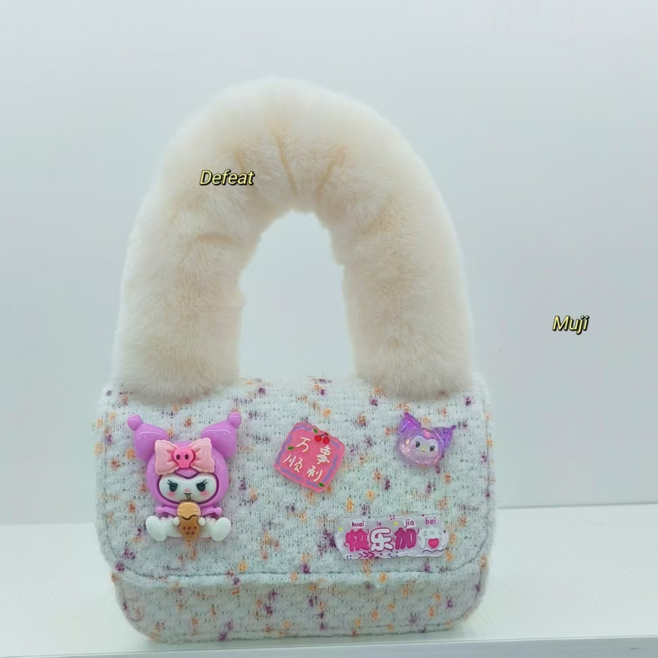 Bolsa de peluche de dibujos animados Kulomi, mochila de hombro, princesa, bolsa de cambio, bolsa de accesorios, bolsa pequeña para niños