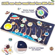 Movable Solar System Puzzle for Kids Wooden Spaľƃͯ