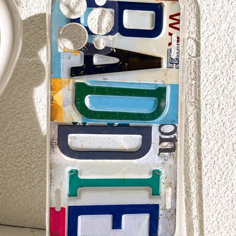 Letter-Stitched Anti-Fall Transparent Case Suitable for iPhone 14/15/16/17 Series Pro Max Phone Case Protection