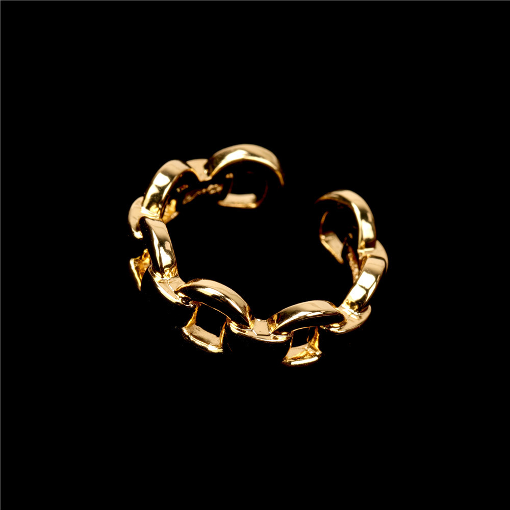 simple irregular cross chain ring