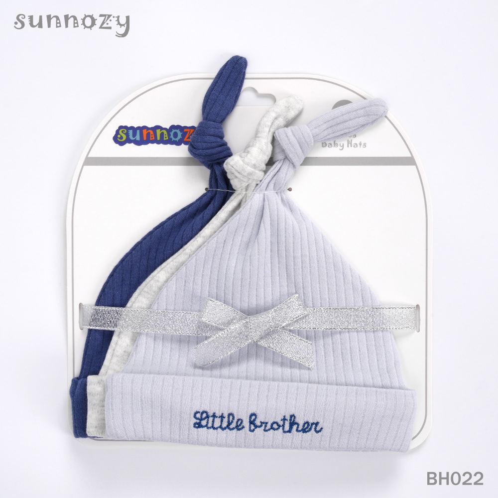 0-6 meses 3 piezas de gorras de lanugo de algodón puro, gorras de bebé lindo europeo y americano, gorras de algodón para bebés