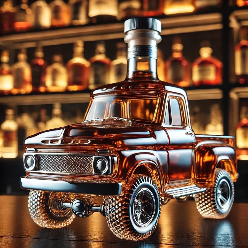 跨境热销 Jeep Whiskey Bottle 吉普威士忌酒瓶