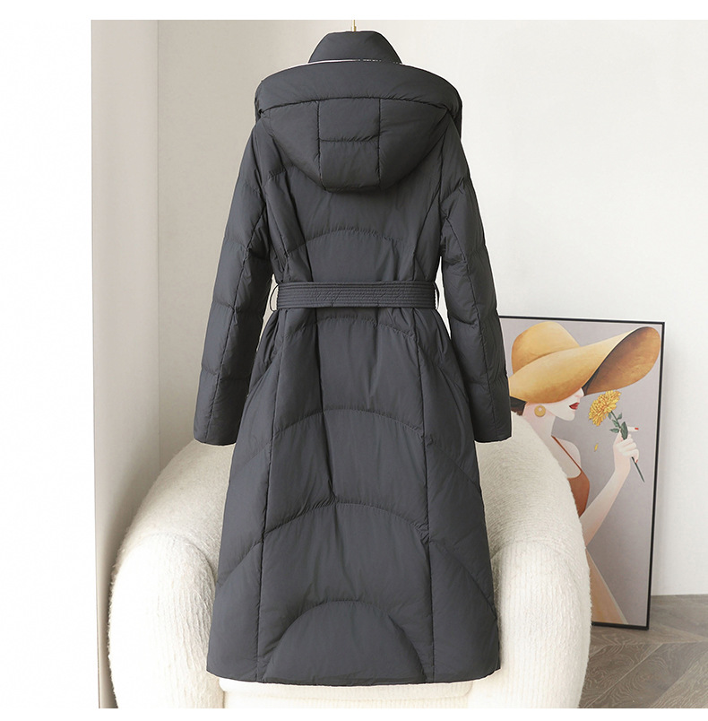 Women's Clothing Down jacket for women winter 2024 new high end Pinghu white duck down long white duck down warm women's clothing wholesale_voghion.com