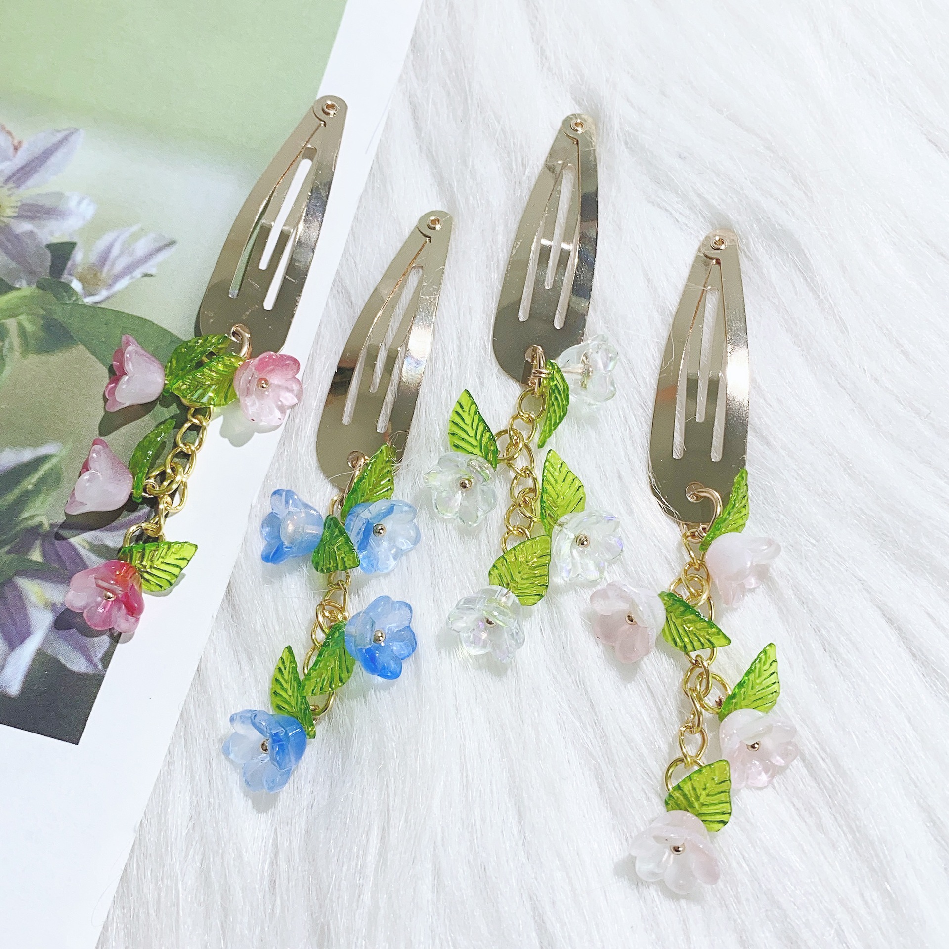 10g Weight Charm Hair Clips Hair Accessories Type 1 Piece Quantity Holiday, Street Occasion Alloy Material Flower Pattern All Seasons Season Women's Gender IG Style, Elegant Style IG Style Elegant Women's Flower Alloy Charm Hair Clips 3