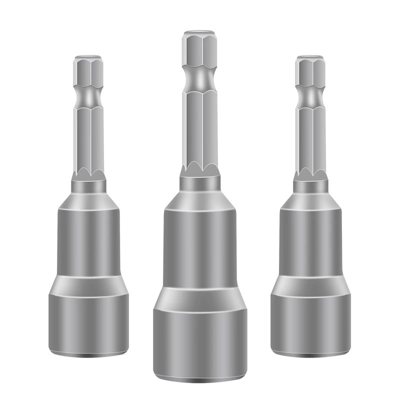 Long electric screwdriver, hexagonal strong magnet, 100mm
