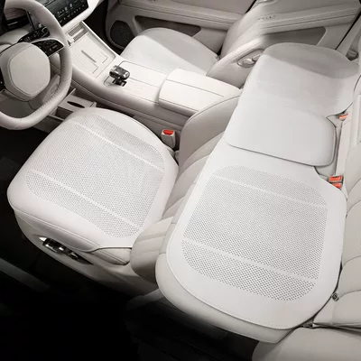 all seasons, front and rear seat — Four Seasons Pad - 3-piece-seat-cushion-set-off-white-ultra-thin-breathable-style-ultra-thin-and-breathable