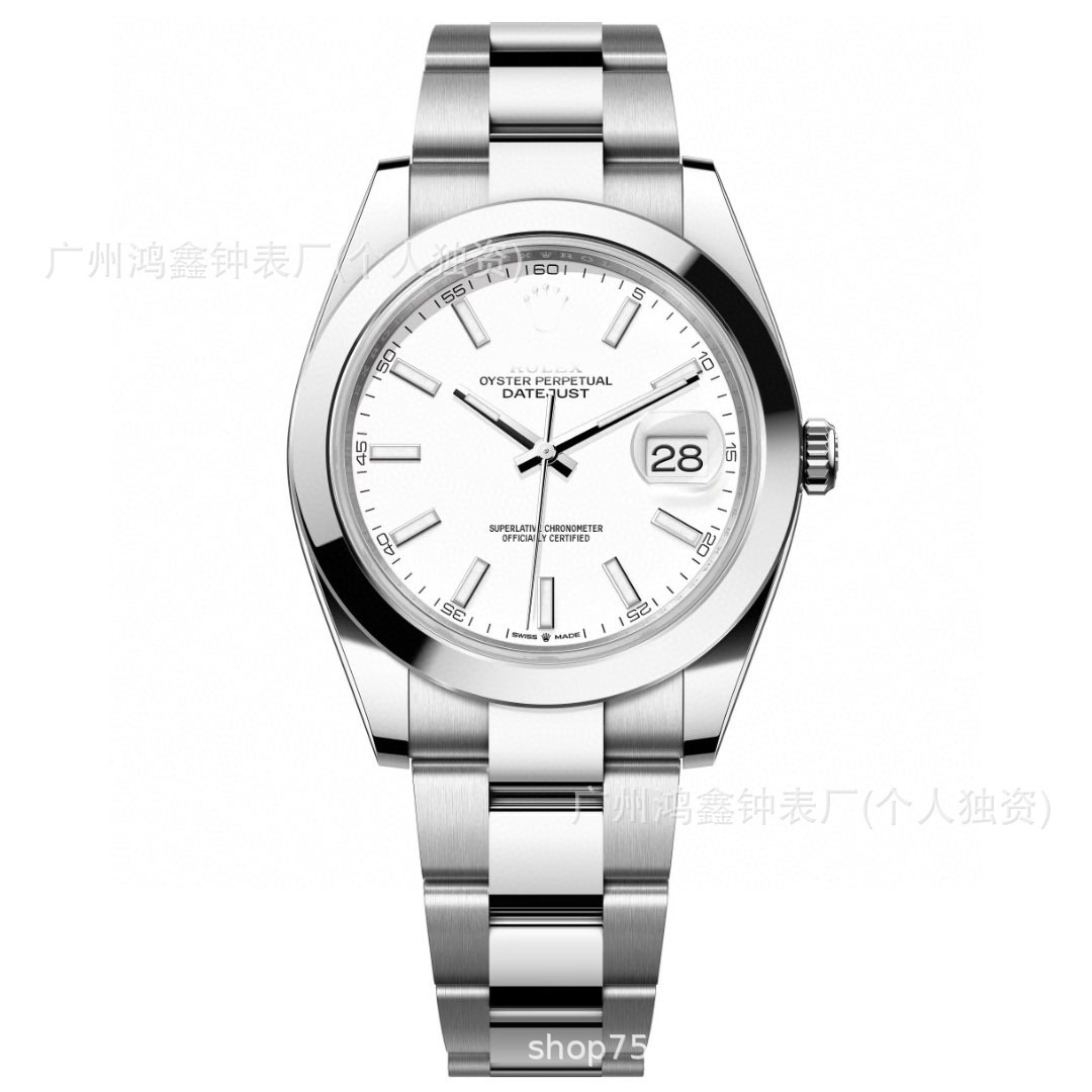 comercio exterior transfronterizo Oyster Registro de movimiento constante Reloj de apertura verde oliva Registro de hombre Reloj mecánico automático al por mayor