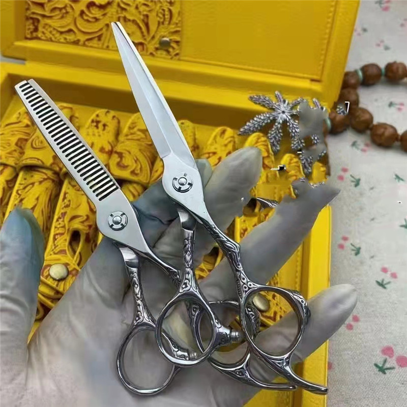 440C美发剪刀批发 井上火匠牙剪 平剪 理发剪 发型师剪刀 SD6-6.0