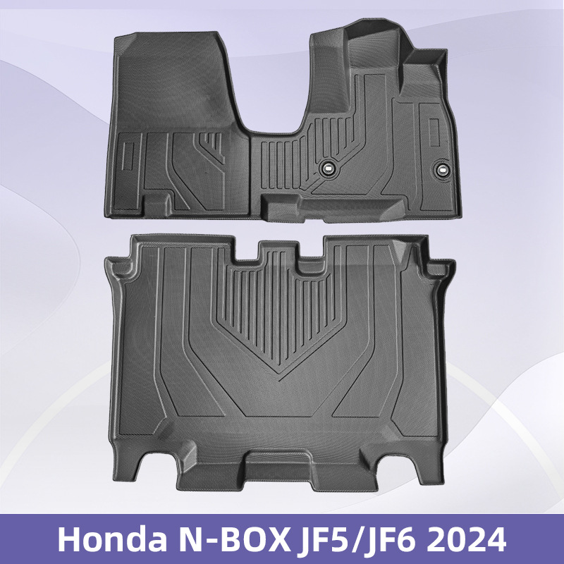 Aplicable Honda N-BOX JF5/JF6 2024 timón derecho 3D Material para todo clima TPE almohadilla para el pie del maletero
