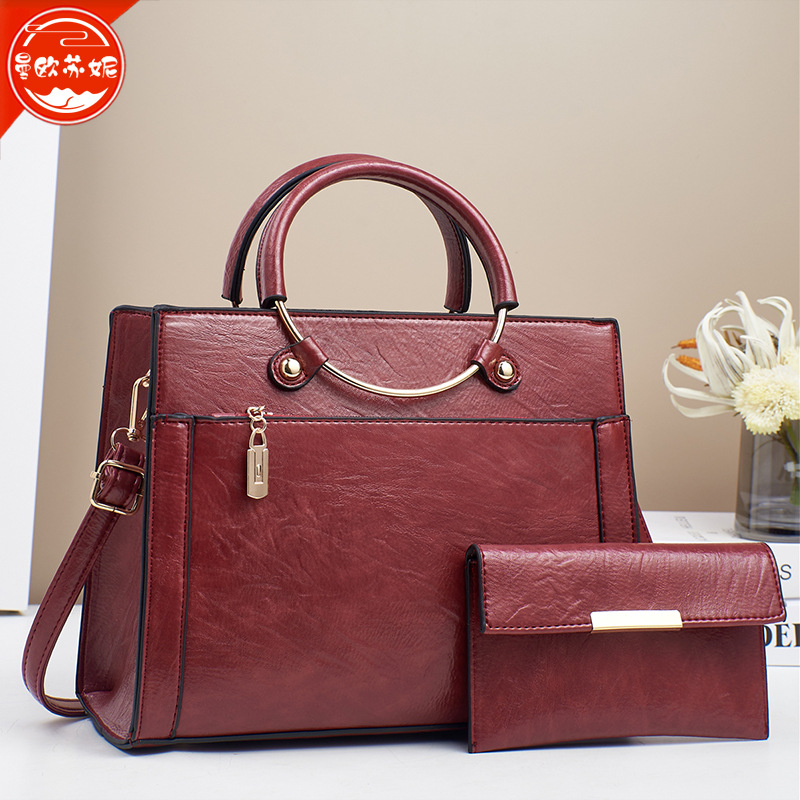 통근 대용량 가방 여성용 틈새 디자인 반지 핸드백 하이 엔드 메신저 가방 간단한 인기있는 어깨 가방