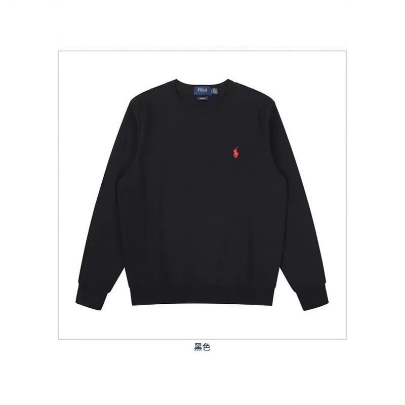 Men's Rl Cotton Embroidered Crew Neck Long-Sleeve Casual Versatile Sweatshirt Supports Dropshipping, Cross-Border Bestseller Men's Rl Cotton Embroidered Crew Neck Long-Sleeve Casual Versatile Sweatshirt Supports Dropshipping, Cross-Border Bestseller