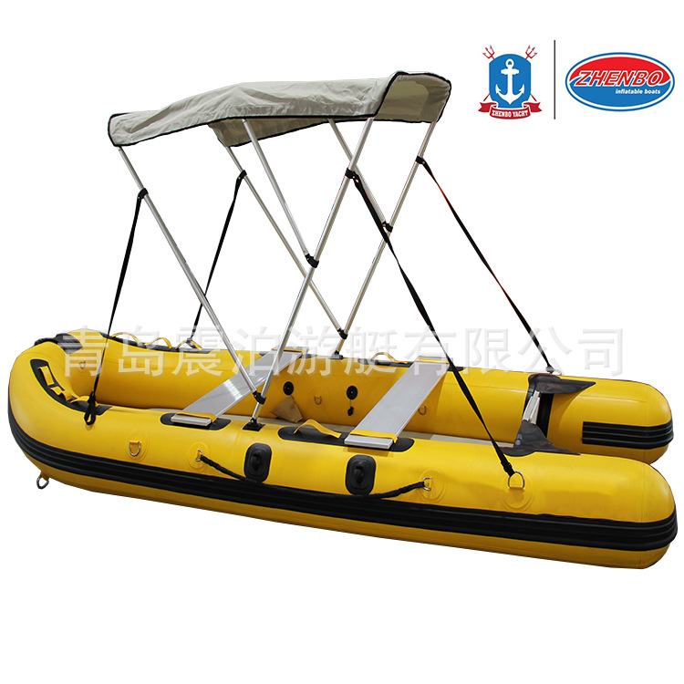 Double Canoe Kayak fishing boat rubber boat FRP assault boat inflatable boat fire rescue assault boat