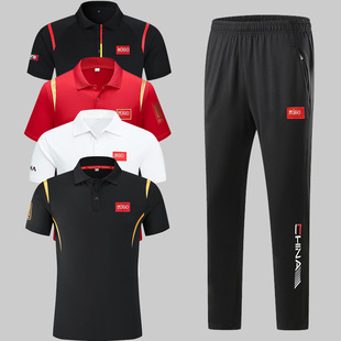 Chinese team sportswear short-sleeved trousers suit student class clothes summer men's and women's training clothes competition team clothes coach clothes
